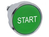 Comutator acționat prin apăsare 22mm verde