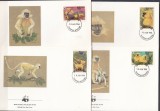 Cumpara ieftin 4 FDC Bhutan - WWF - MAIMUTE