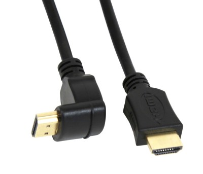 Cablu HDMI v.1.4 Auriu Angular 3m foto