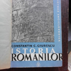 ISTORIA ROMANILOR DIN CELE MAI VECHI TIMPURI SI PANA LA MOARTEA LUI ALEXANDRU CEL BUN (1432) - CONSTANTIN C. GIURESCU VOL.1