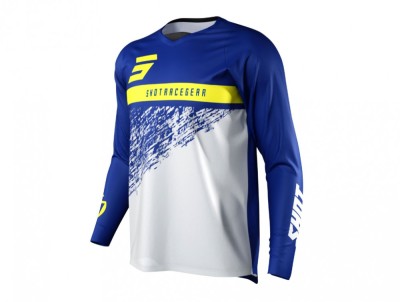 Tricou enduro motocross Shot Devo Roll Albastru foto