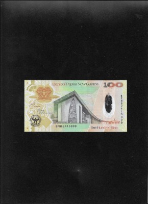 Papua Noua Guinee 100 kina 2008 hibrid seria2416899 unc foto