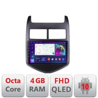 Navigatie Chevrolet Aveo 2010-2013 B-AVEO10 Android Ecran QLED octa core 4+64 carplay android auto KIT-aveo10+EDT-E309V3 CarStore Technology foto