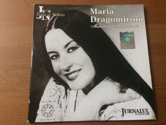 maria dragomiroiu cd disc selectii muzica populara folclor de colectie jurnalul