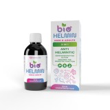 BioHelmin Sirop Antihelmintic Natural 3 &icirc;n 1 | Oxiuri, Paraziți, Detox | Copii +3 ani &amp; Adulți | 125 ml | HUMANCARE