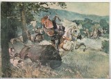 bnk cp Dragos Voda si zimbrul - Litografie - Vedere - necirculata