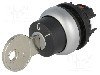 Intrerupator rotativ cu cheie, 22mm, seria RMQ-Titan, {{Clasa etanşeitate}}, EATON ELECTRIC - M22-WRS/A1