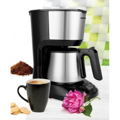 Cafetiera digitala Heinner Armoure, LCD, 1.25 L, cana din otel inoxidabil, temporizator programabil