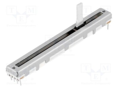 Poten&amp;Aring;&amp;pound;iometru glisant ALPS 10k&amp;Icirc;&amp;copy; 0,1W logaritmic THT audio metal foto