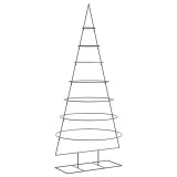 Cumpara ieftin Brad de Craciun din metal pentru decor, negru, 210 cm