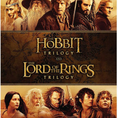 FIlme The Lord Of The Rings 1-3 / The Hobbit 1-3 DVD BoxSet 12 Discuri