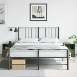 Gossi noptiere, 2 buc., verde olive, 34,5x39x44 cm, otel