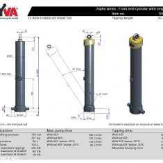 Cilindru Basculare Hyva 70546556 FE A169-5-06830-011-K1669*700