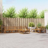 vidaXL Set de canapele de exterior 7 pcs natural Lemn Solid de Acacia 3367237