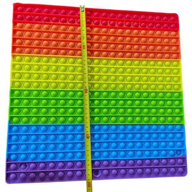 Jucarie antistres, Pop It super big forma patrat multicolor