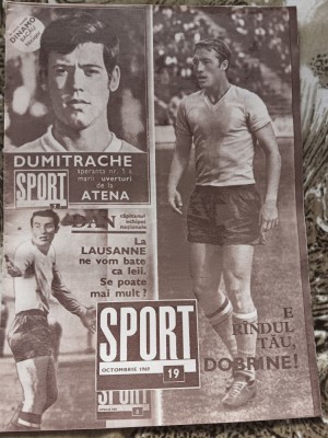 myh 110 - Revista SPORT - nr 19/octombrie 1969 - Dobrin foto