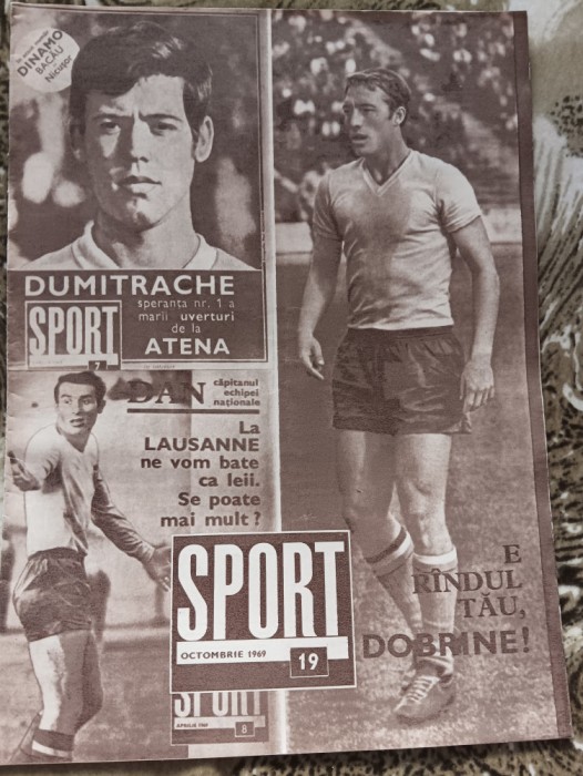 myh 110 - Revista SPORT - nr 19/octombrie 1969 - Dobrin