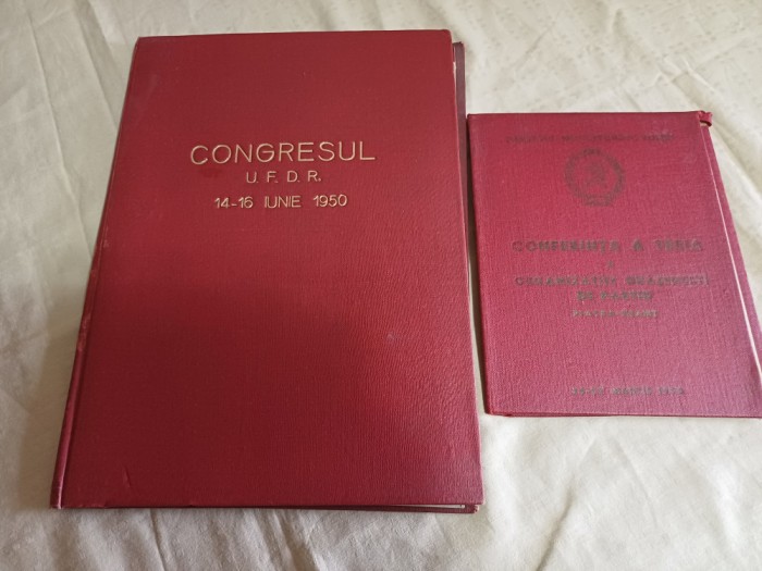 LOT 2 MAPE VECHI, DE LA CONGRESUL U.F.D.R 14-16 1950, CONFERINȚA A TREIA A ORGANIZAȚIEI ORĂȘENEȘTI DE PARTID PIATRA-NEAMȚ 1955 *28
