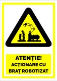 Indicator pentru actionare cu brat robotizat