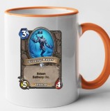 Cana maner portocaliu personalizata HearthStone - Scourge Rager, INOVATIX&reg;. 330ml, Oem