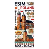ESIM Poland, 20GB, 30 Days, Standard