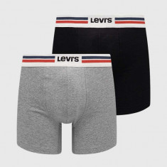 Levi's boxeri 2-pack barbati, culoarea negru