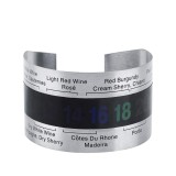 Termometru pentru Sticla de Vin, Digital Fara Baterie, Gradatie 4 - 24 &deg;C, Inox, CBD CORAL BEST DEALS 6.5 cm 6.5 cm 3.7 cm Argintiu 1 x Termometru Dig