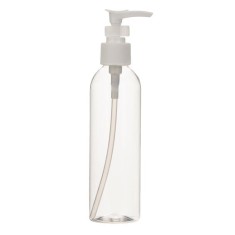Sticla de voiaj cu dozator, transparenta, plastic, 200 ml foto