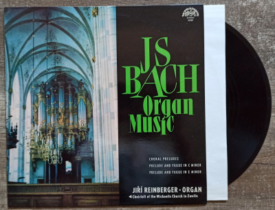 J. S. Bach, Jiri Reinberger, Organ Music// disc vinil foto