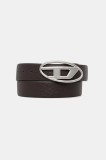 Diesel curea de piele cu două fețe OVAL D LOGO B-1DR REV II culoarea maro, X09812.P4420