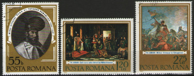 Romania 1975 - 375th prima unire sub Mihai Viteazul, serie stampilata foto