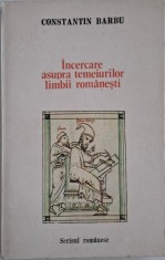 Incercare asupra temeiurilor limbii romanesti. O gramatica a Fiintei &ndash; Constantin Barbu