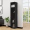 Gossi biblioteca, negru, 36x30x171 cm, lemn prelucrat