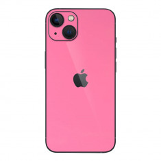 Set Doua Folii Skin Acoperire 360 Compatibile cu Apple iPhone 13 Mini - Wrap Skin Hot Glossy Pink