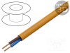 Cablu H05BQ-F 2x1mm2 neecranat 300V, 500V HELUKABEL portocalie