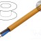 Cablu H05BQ-F 2x1mm2 neecranat 300V, 500V HELUKABEL portocalie
