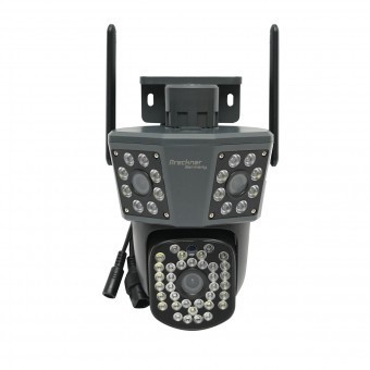 Camera de supraveghere 3 lentile, 3 obiective 6 MP, WIFI 2.4GHz, rotire 360 grade PTZ cu senzor de miscare, alarma, detectie umana si aplicatie IPC360