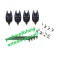 Set 4 Avertizori Digitali Hakuyo + 4 Swingeri Iluminare Cu Tija + 4 Tije Otelite