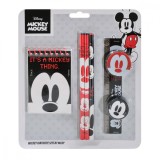 Set instrumente de scris, cu agenda, Mickey, 7 buc, Disney Mickey Mouse