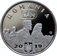 Moneda Alama 50 Bani - Desăv&amp;acirc;rșirea Marii Uniri &amp;ndash; Regina Maria foto