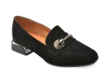 Mocasini EPICA negri, E15571, din piele intoarsa