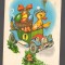 CPIB 20013 CARTE POSTALA - FELICITARE - BOBOC DE RATA IN MASINA CU UN COS DE OUA