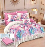 Cumpara ieftin Lenjerie Pat Bumbac cu Elastic 6 Piese 180x200 cm (diverse culori: negru, rosu, albastru, etc.)