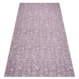 Covor COLOR 47373260 SISAL linii, triunghiuri, herringbone violet / bej, 140x200 cm, Dreptunghi