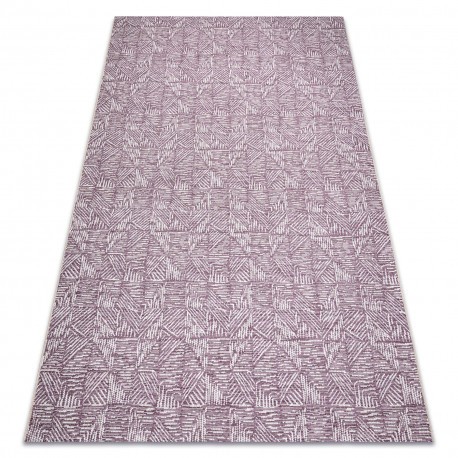 Covor COLOR 47373260 SISAL linii, triunghiuri, herringbone violet / bej, 200x290 cm