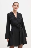 Silvian Heach rochie REIMBA culoarea negru, mini, evazată, GPA24120VE