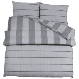 Cumpara ieftin Set cu husa de pilota, gri, 240x220 cm, bumbac