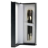 Set cadou stilou + pix Cresco Classic 830019 CL-05, corp metalic maro clips auriu