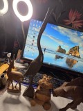 Lot vintage de 4 animale din lemn