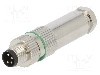 Conector M8, 4 pini, clasa etanseitate IP65, IP67, DEGSON ELECTRONICS - PASH-M8A-04P-MM-SL7001-00A(H)